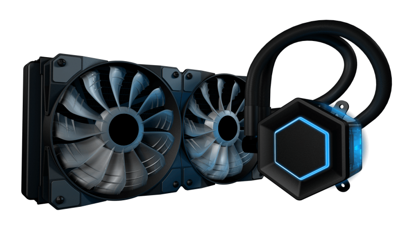 Kit com três fans RGB para computador